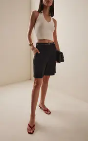 [Éterne] Cotton-Blend Halter Top