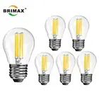 4-12 Pack E27 LED Light Bulb Dimmable Globe Chandelier Candela Bulbs Replacement