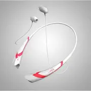 Newest Wireless Bluetooth 4.0 Stereo 760 Headset Headphone For Samsung iPhone LG - White + Red