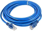 XYWHPGV 5M 16Ft RJ45 8P8C Male to Male M/M Adapter CCA CAT5E LAN Ethernet Network Cable Cord Line Blue(d9aa2 2e42d e5bcb 76d0a fb552 d257e