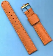 20mm GENUINE WILD BOAR STRAP FOR SPEEDMASTER LEATHER & VINTAGE GOLD OMEGA BUCKLE