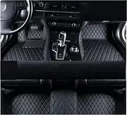 Car Front Floor Mats for Suzuki for Swift 2018 2013-2017 Car Floor Mats Auto Custom Pedals Carpets Interior Accessories Covers Foot Pads(All Black4)
