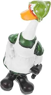 LIFKOME Resin Duck Statue Small Duck Sculpture Resin Duck Sculpture Garden Duck Figurine Banana Duck Couple Statue Goose Statue Small Duck Figurine Cute Ducks Art Lovers Animal Puppet
