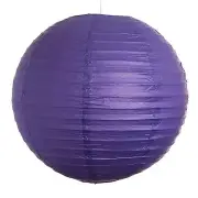 (Set of 3) Purple Paper Party Wedding Lanterns - 12", 16" and 20" sizes