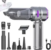 Handheld Car Vacuum, Portable Vacuum Cleaner, Compact Car Vacuum, Cordless Handheld Vacuum with Blower Function for Versatile Cleaning in, Homes, and Travel (1 Piece)