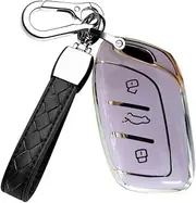 HIBEYO Soft TPU Key Fob Cover for MG 4 EV MG EHS EZS EV GT HS ZS ZX MG4 MG5 MG6 for Roewe RX3 RX5 RX8 ERX5 I6 I5 Accessories