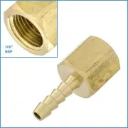 Brass 1/8” Female BSP to 1/8" 3mm Straight Barb Hose ID Fitting Pipe Coupler