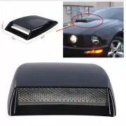 Universal Car Air Flow Decorative Intake Scoop Bonnet Vent Cover Hood Black ABS