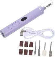 VALICLUD Electric Nail Drill Machine Nail Pen Portable Lamp Versatile Nail Care Kit for Filing Grinding Drying for Home Salon Use Includes Nail Bits for Nail Drill