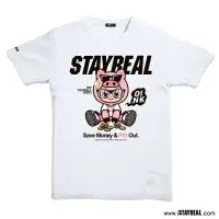 在飛比找蝦皮購物優惠-STAYREAL T-Shirt 噗～豬豬鼠小小 黑標XL