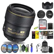 Nikon - AF-S NIKKOR 35mm f/1.4G Wide-Angle Lens (2198) + 64GB Memory Card +
