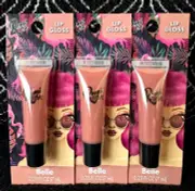 3pk REMI ROSE BELLE NUDE LIP PLUMPING GLOSS NON-STICKY LIQUID GEL SHINE LIPGLOSS