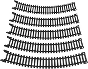 Kisangel 5Pcs Train Track Expansion Pack Plastic Railway Accessory for Educational Plaything with Straight Tracks for and Imaginative Play