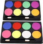 Halloween Party Makeup Kit 2 Boxes of Oil- Paint Body Oil Palette for Boys and Girls and Adults