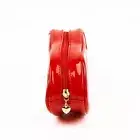 Bag Patent Leather Storage Toiletry Bag Red Lip Shape Cosmetic Bag Makeup Bag