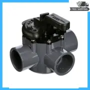 Pentair / Onga 3 Way Valve 40MM - PVC Pool Diverter Valve, Grey/Black