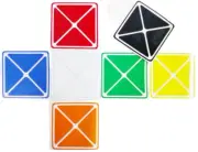 Replacement stickers for you Rubiks´s cube Dino Mf8 Smaz range classic
