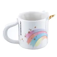 在飛比找蝦皮購物優惠-星巴克 Starbucks 白色 彩虹 🌈 獨角獸馬克杯