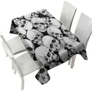 Scary Human Skulls Tablecloth