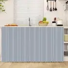 Self-Adhesive Kitchen Cabinet Curtain Short Bookcases Curtains For Home