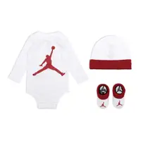 在飛比找PChome24h購物優惠-Nike 耐吉 包屁衣 Jordan Baby 白 紅 長袖