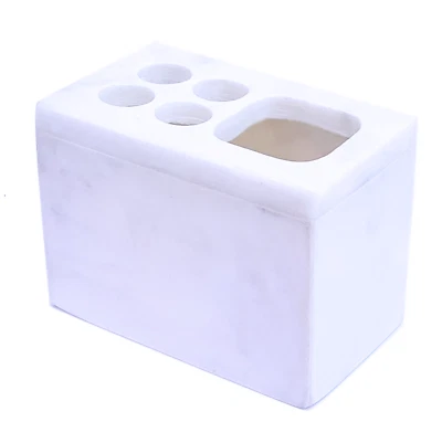 Natural WHITE MARBLE TOOTH BRUSH HOLDER