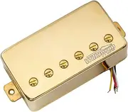 Wilkinson M Series Vintage Tone Alnico 5 Magnet Covered Humbucker Bridge Pickup for LP Style Electric Guitar, Gold