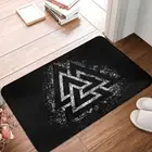 Vikings Bath Non-Slip Carpet Valknut Vintage Door Mat Entrance Doormat Home Rug