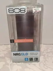 808 NRGGLO Portable Wireless Bluetooth Speaker W/ Light-Ring - Metal Gray