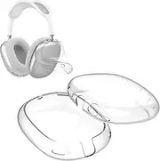 HEYUS [1 Pair] for AirPods Max Case Cover, Clear Soft TPU Skin Anti-Scratch, Transparent Accessories Ultra Protective Cover for Apple AirPods Max (Crystal Clear)