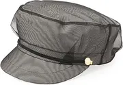 [CA4LA] Casilla SHK01109 Women's Daily Girly Marine Cap, Spring, Summer, Casual, Beautiful, Cotton, Size Adjustable