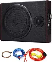 GUYOS 8 Inch Car Stereo Ultrathin Subwoofer High Power Amplified Subwoofer System with High Pitches 600W Car Audio Subwoofer