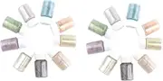 Operitacx 18 Pcs Pigment Powder DIY Craft Kit 9 Color Variety for Eye Shadow Blush and Nail Art