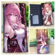 Anime Yae Miko Purse Long Wallet Anime Cosplay Purse