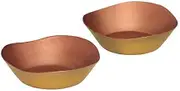 De Kulture Handcrafted Pure Copper Candle Bowl Votive T-Light Holder Diya | Ideal for Home Table Decoration, 3X1 DH (inch), Set of 2