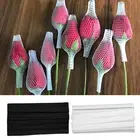50pcs Makeup Brush Net Soft Rebound Bouquet Protector Hollow Out Makeup Brush