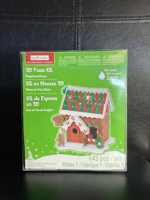 Creatology Christmas 3D foam kit gingerbread house 143 pcs Kids 6+ New NIP