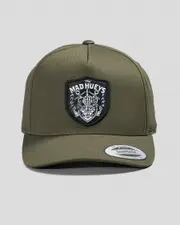 [The Mad Hueys] The Mad Hueys Men's Ahoy Fkrs Snapback Cap in Olive Green One Size Olive Green