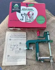White Mountain Vintage Apple Parer Slicer In original Box Collectible Kitchen