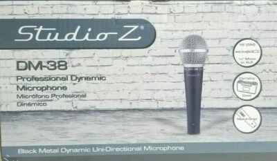 New Studio Z Microphone DM-38 Handheld Unidirectional Shure Professional Karaoke