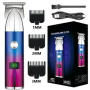 Professional Hair Clipper for Men LCD Digital Electric Trimmer Haircut Shaving Machine Cutting Barber Clippers Razor