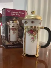 Royal Albert Old Country Roses Cafetière Coffee Maker / Plunger