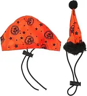 ROMISBABA 1 Set Lizard Santa Hat Bearded Dragon Halloween Costume Funny Cosplay Cape for Lizard Printing Reptile Cloak Reptile Terrariums Hats Reptile Cosplay Costume Orange Polyester Cloth