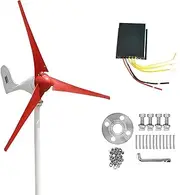 Wind Generator,Wind 500W/600W/700W/800W Wind Generator 12V/24V Wind Generator Kit 5 Blades Wind Generator with Controller for Power Supplementation,5 leave/13575 (Color : 3 Leaves, Size : 600W24V)