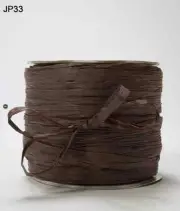 200 Yards Paper Raffia Ribbon - May Arts - JP33 - Brown