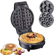 3 In 1 Waffle Maker, 600W Electric Cartoon Cake Maker Donut Make,with Indicator