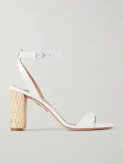 [Aquazzura] Aquazzura - Sunseeker 85 Leather Sandals - White - IT36 IT 36 White
