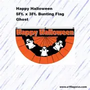 5x3ft Halloween Bunting (Ghost) Flag