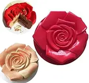 FantasyDay 11" Rose Flower Birthday Cake Mold Silicone Cake Baking Pan/Silicone Mold for Anniversary Birthday Cake, Loaf, Muffin, Brownie, Cheesecake, Tart, Pie, Flan, Bread and More #1