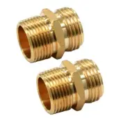 Paquete de 2 conectores macho GHT de 3/4 pulgadas a NPT de 3/4 pulgadas
